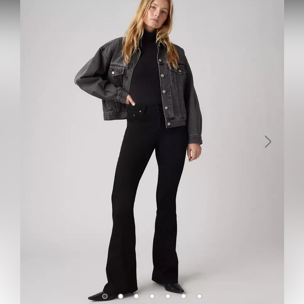 Levi’s 726 Flare Soft Black Jeans, 26 x 32